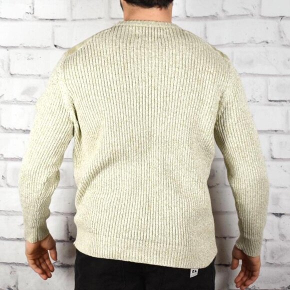 Northwest Territory Oatmeal Cotton Knit Crewneck Sweater - Picture 3 of 4